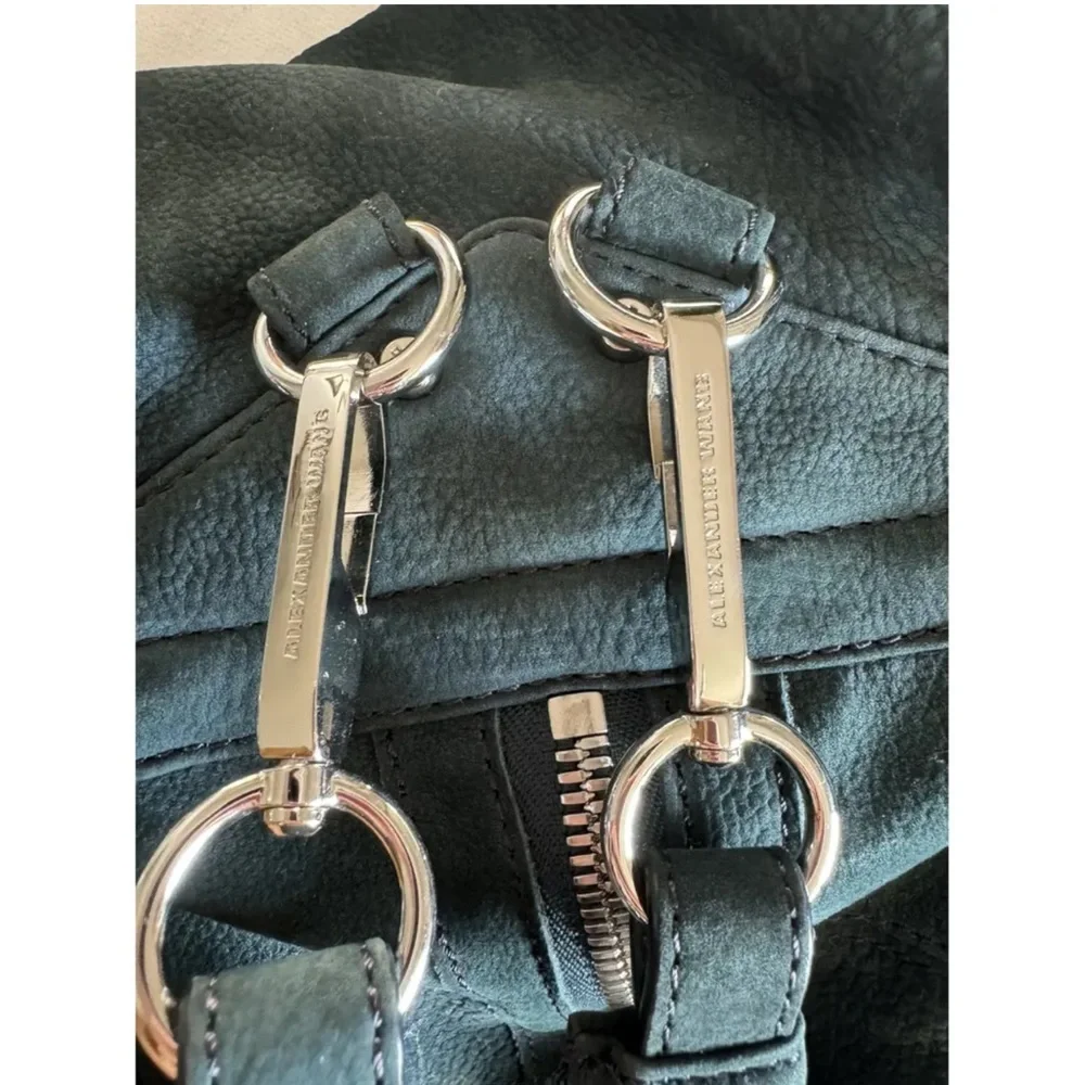Alexander Wang Supple Lambskin Marti Convertible Moto Backpack Bag turquoise